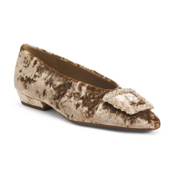 NEW SAM EDELMAN Janina Dress Flats With Ornament Prosecco for women 254 2M4 - Picture 8 of 9